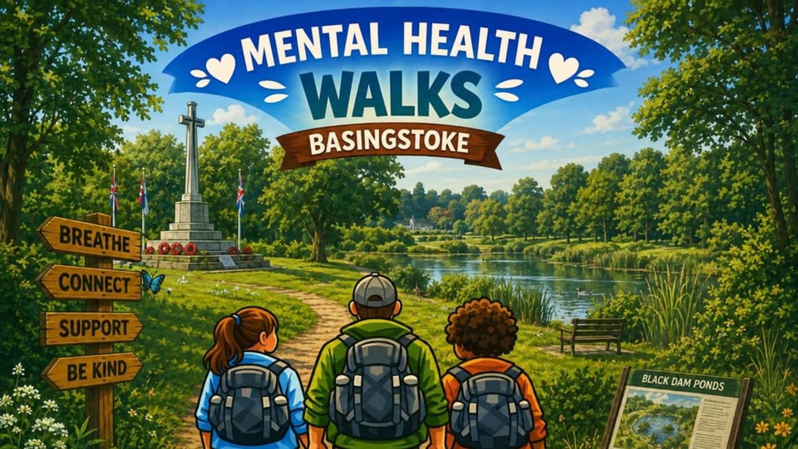 Mental Health Walks at The War Memorial Park in Basingstoke