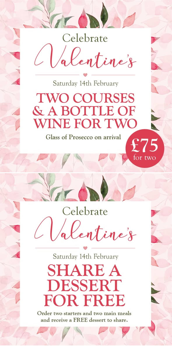 Valentines at Bartons Mill at Bartons Mill in Basingstoke